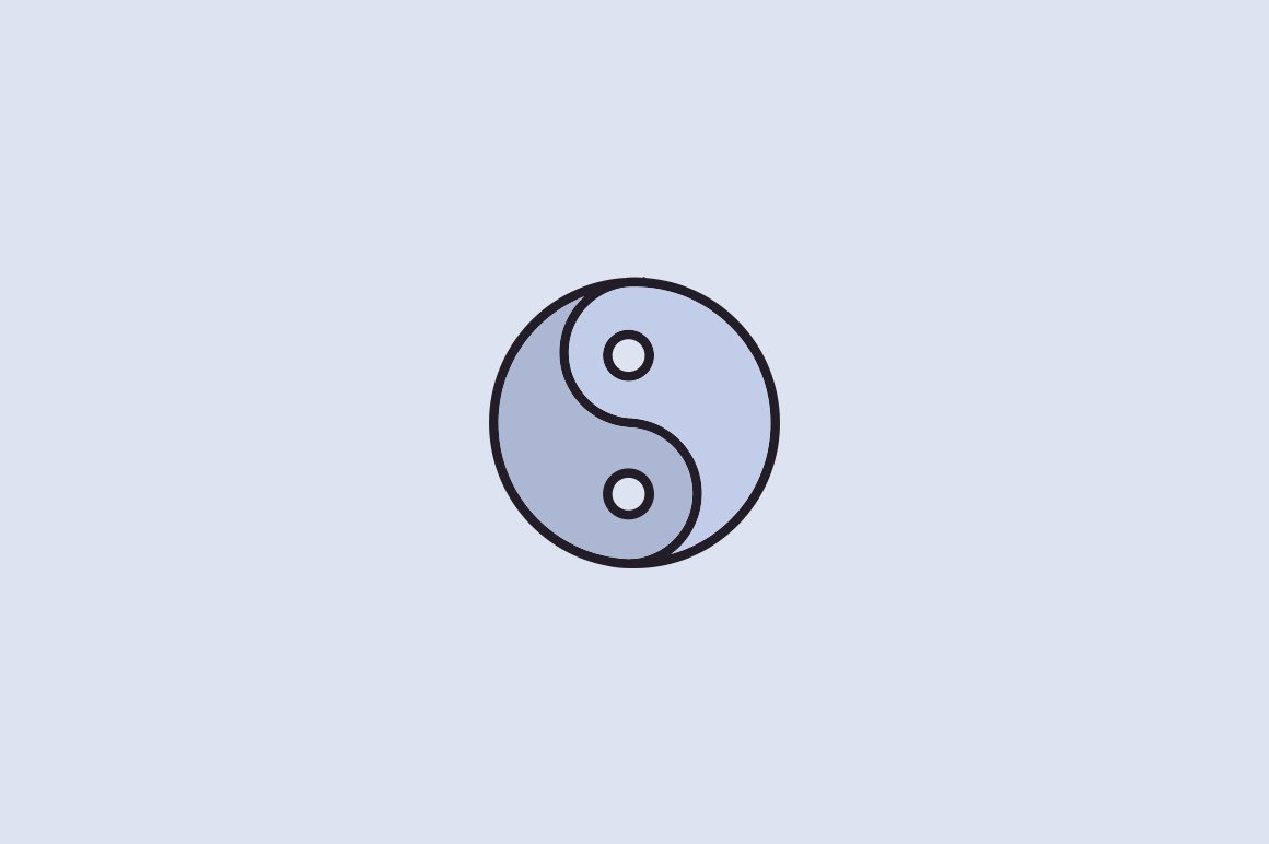 Yin and Yang symbol image.
