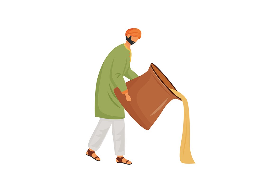 A person with a pot is depicted.