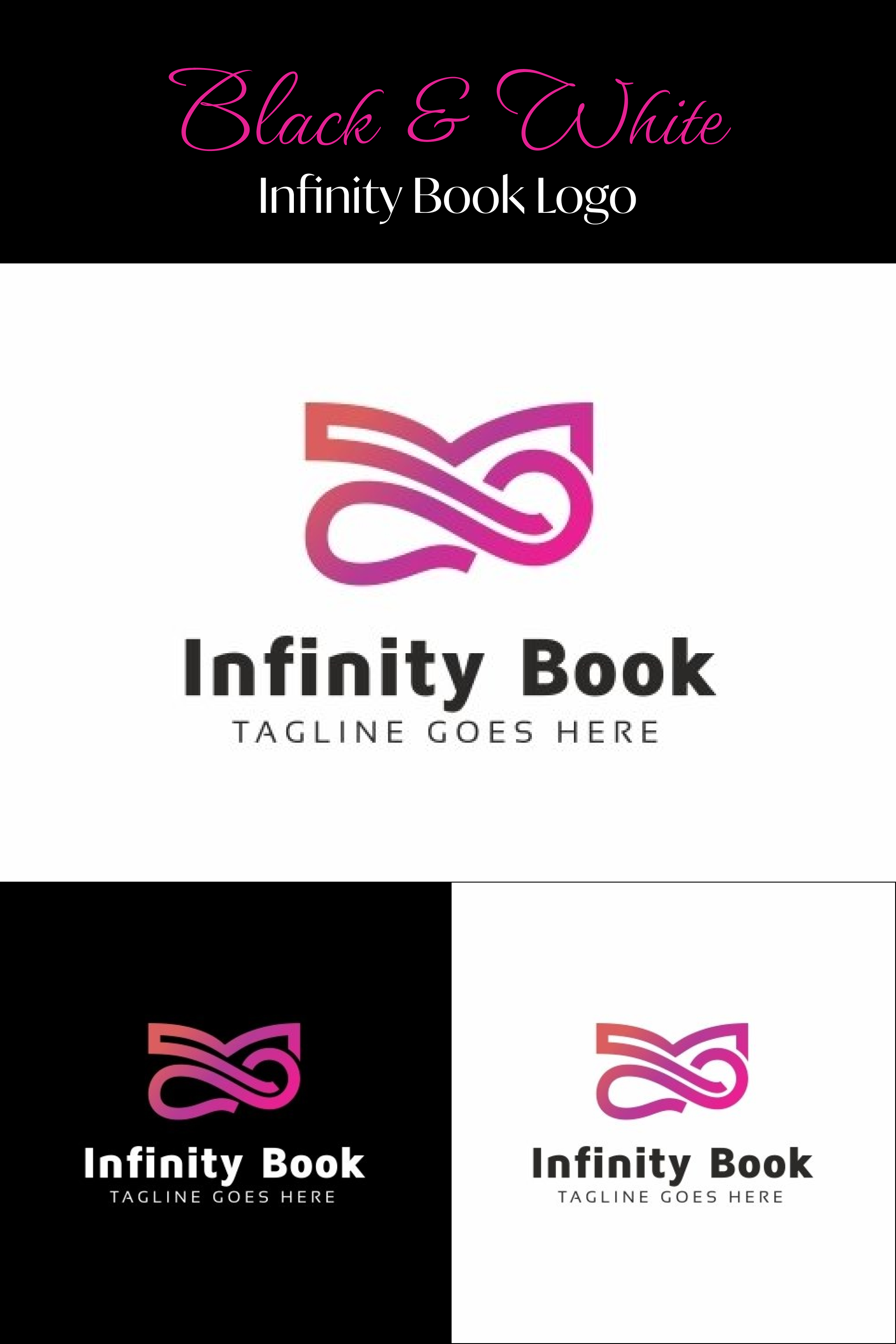 Infinity book logo of pinterest.