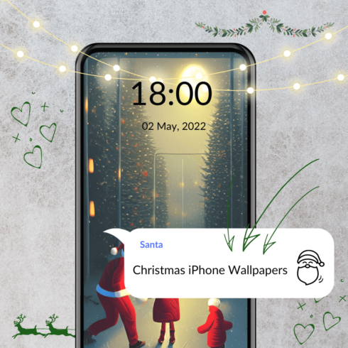 Cute Family Christmas Wallpaper iPhone Images.