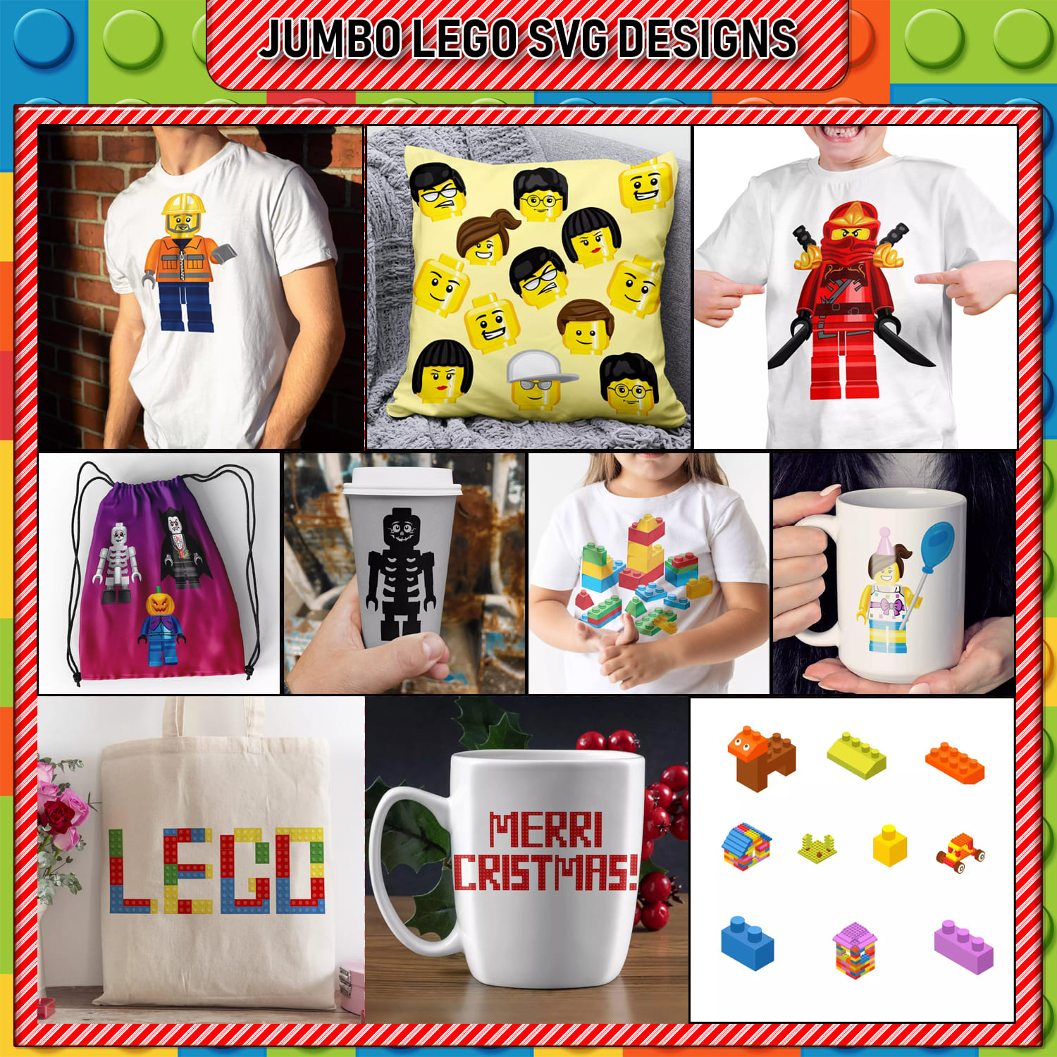 Jumbo Lego SVG Designs cover image.