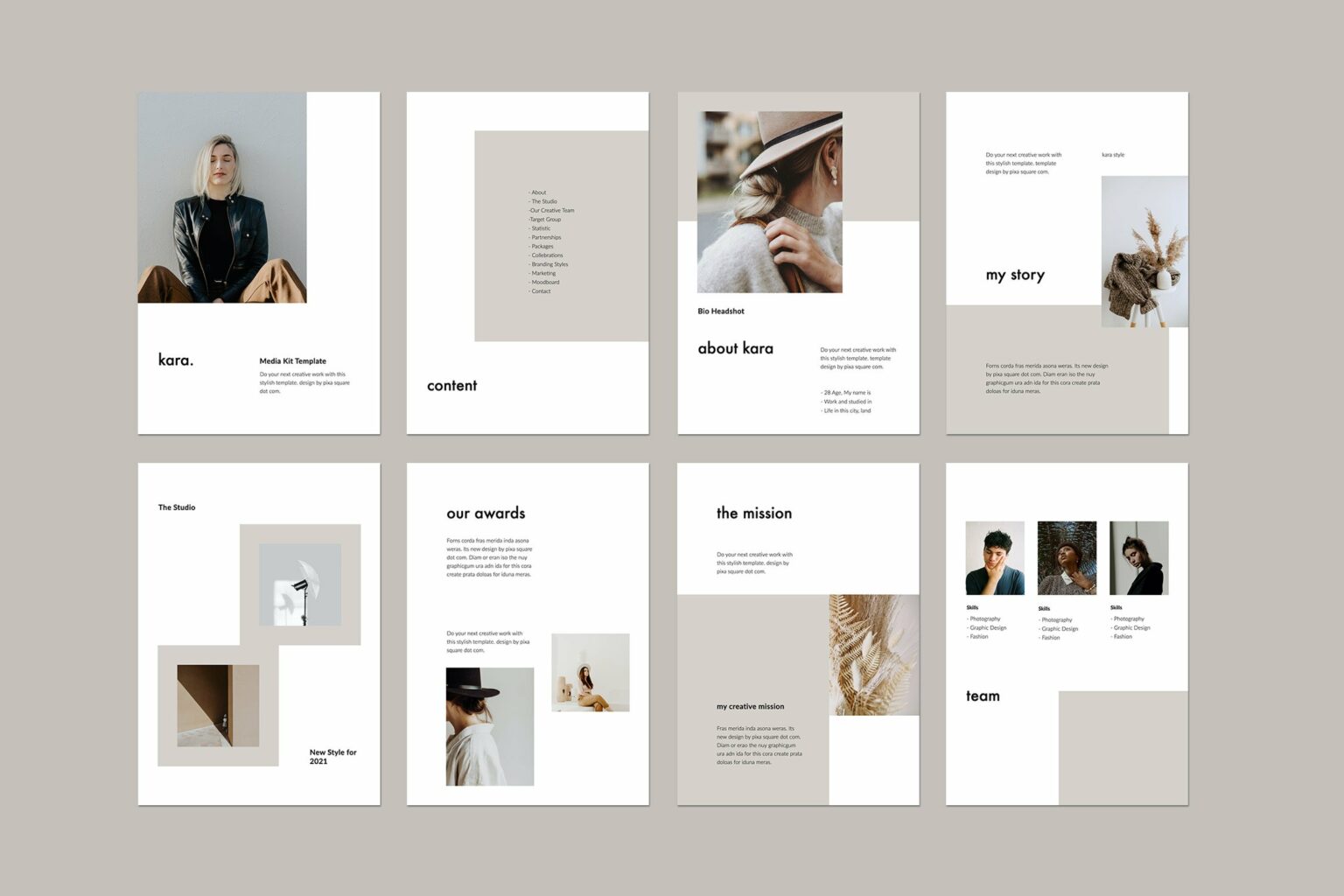 KARA - A4 Google Slides Template – MasterBundles