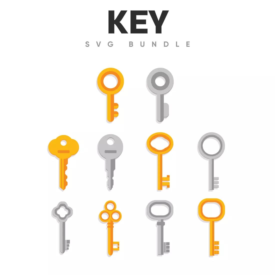 Key SVG Bundle Preview.