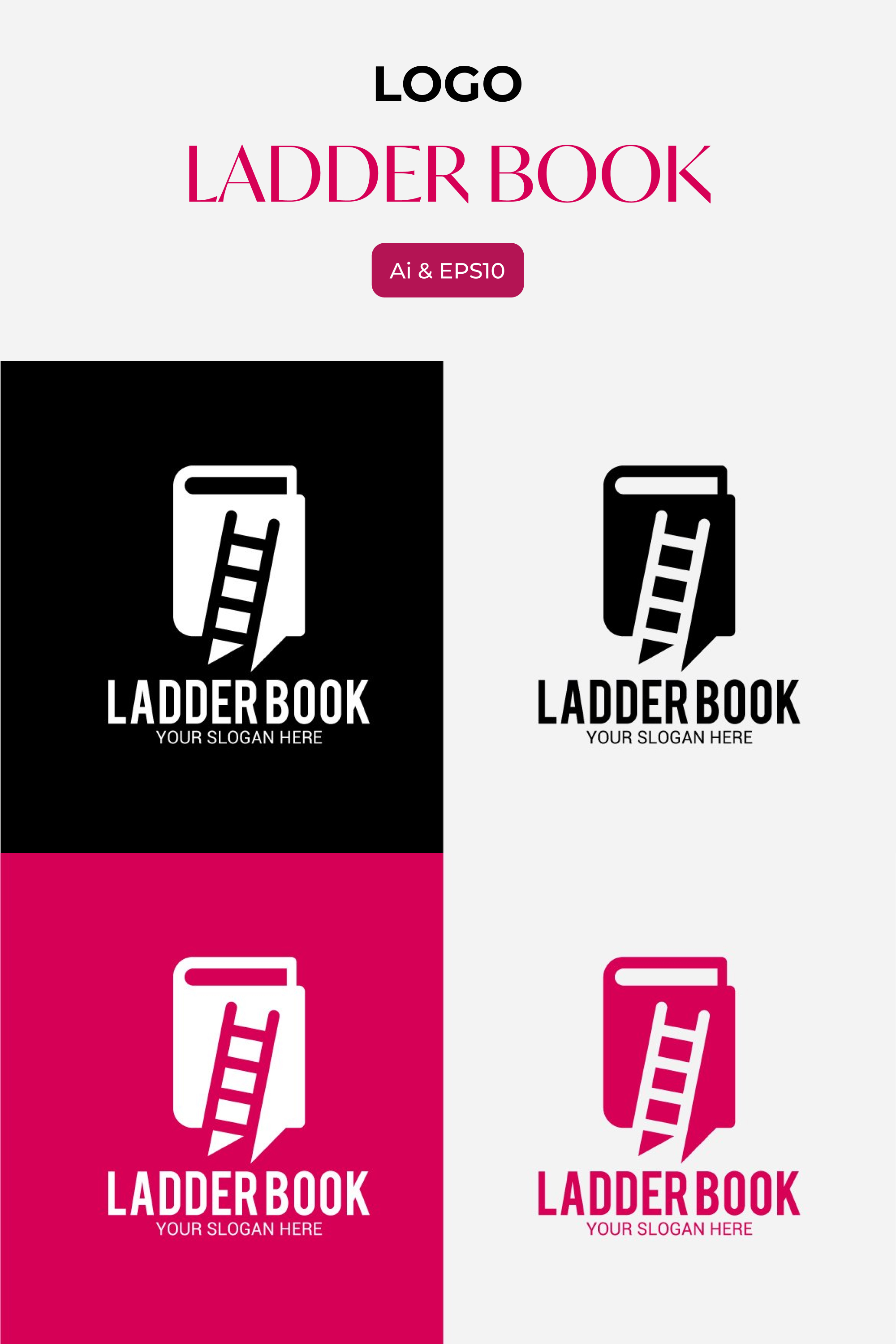 Ladder book logo of pinterest.