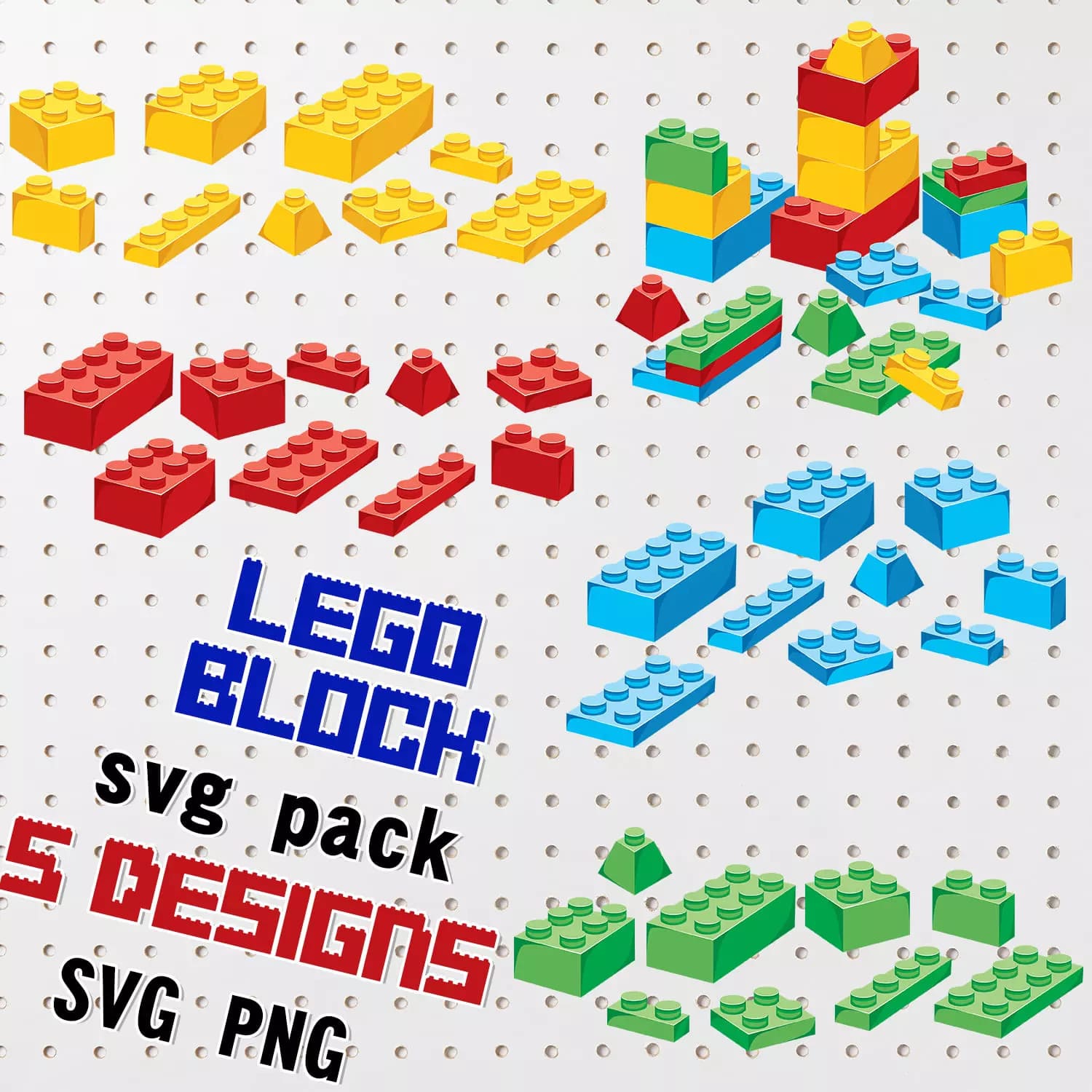 Lego Block SVG Preview.