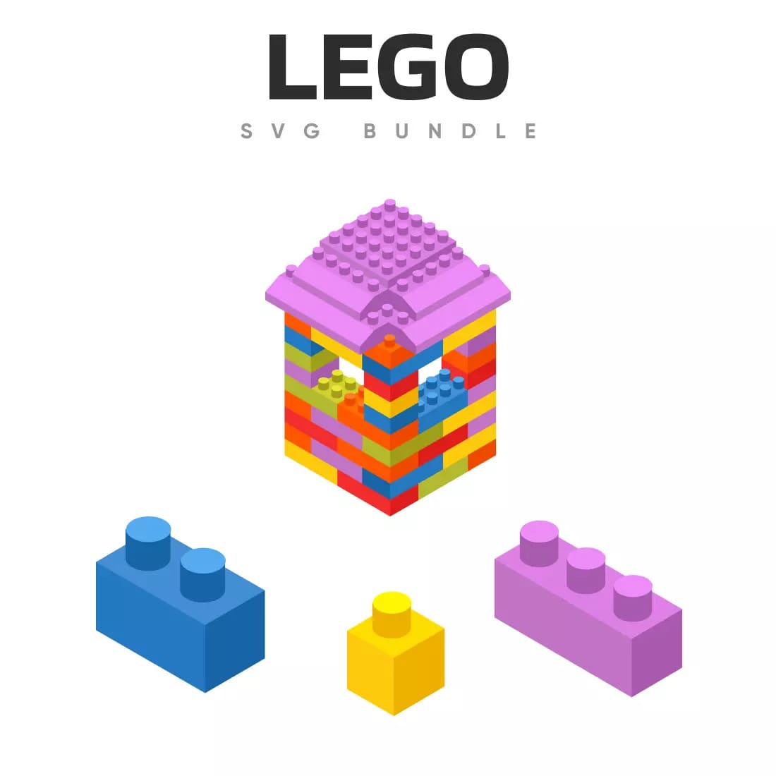 Lego SVG Bundle Preview.