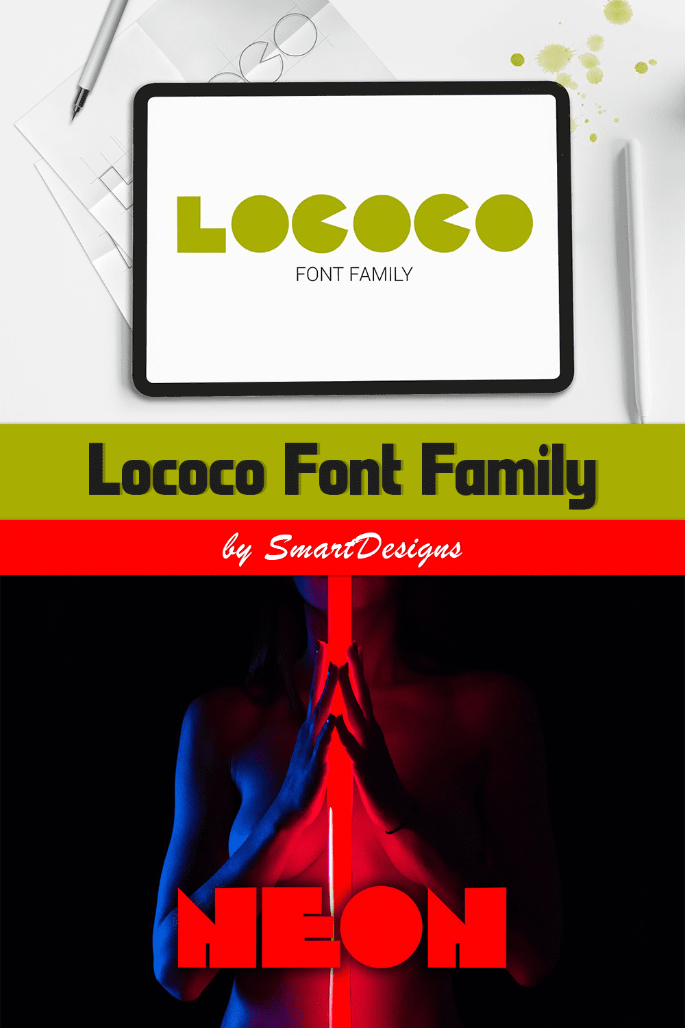 Lococo font family of pinterest.