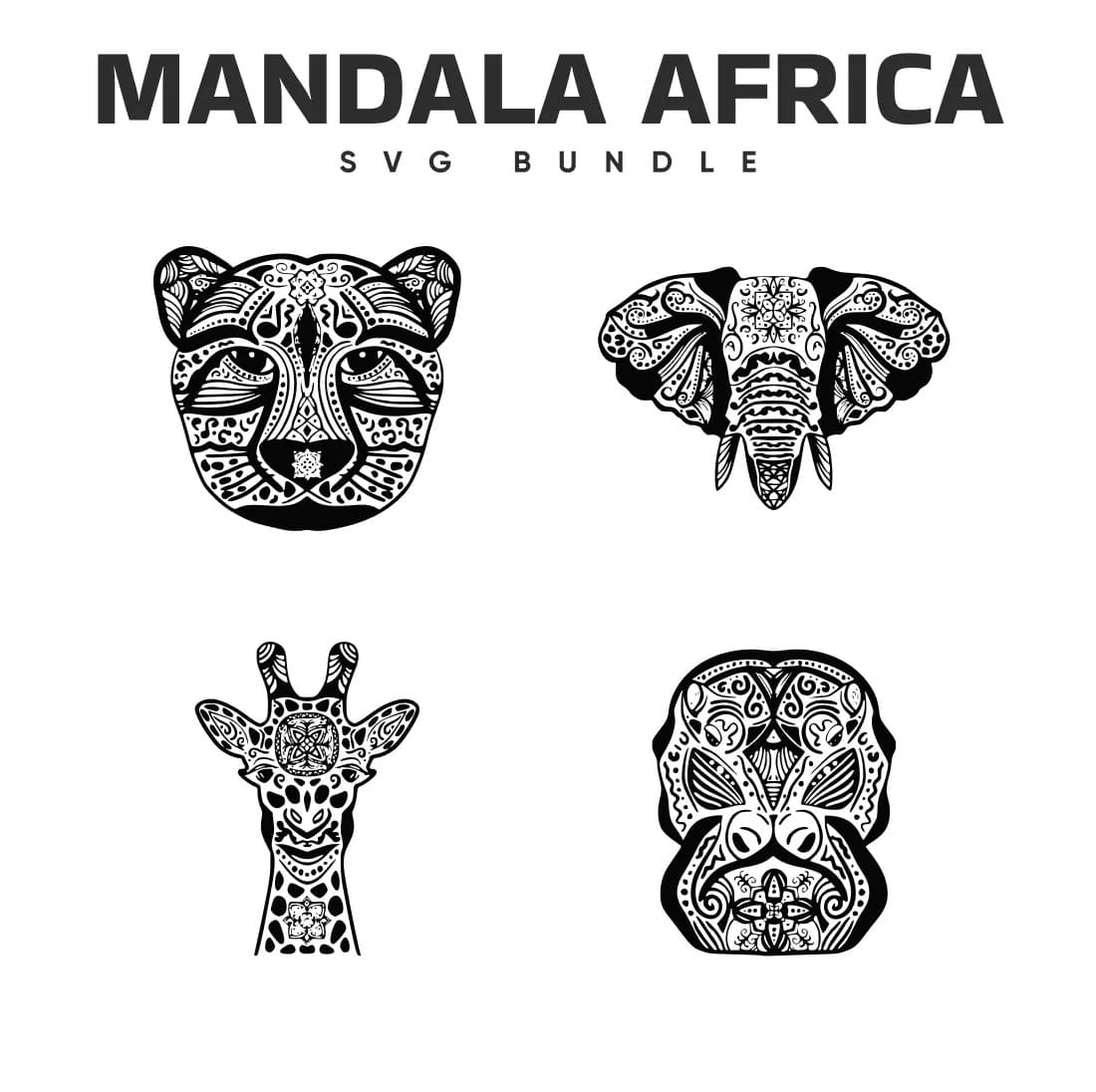 Mandala Africa SVG Bundle Preview.