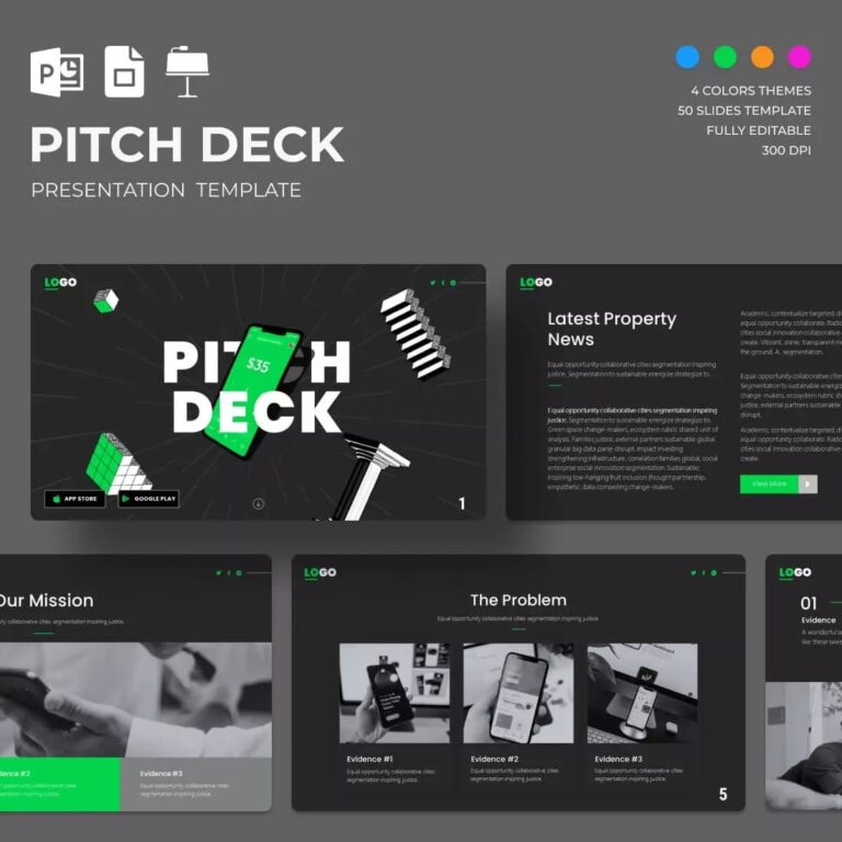 10 Pitch Deck Presentation Templates Bundle – MasterBundles