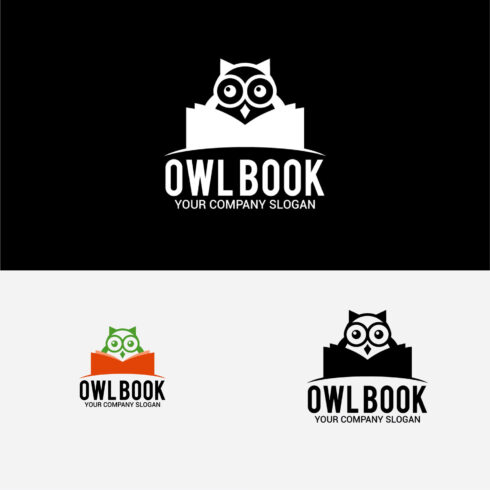 Prints of owl book logo.