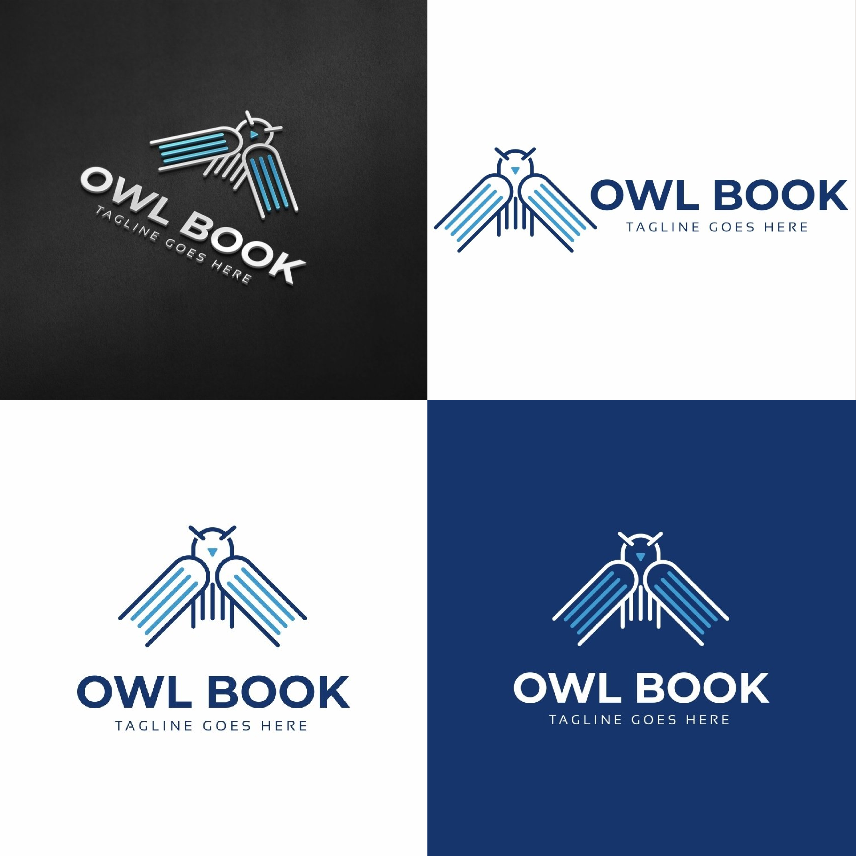 Preview owl book logo.