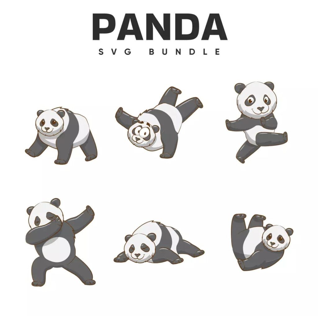 Huge Panda SVG Design Bundle – MasterBundles