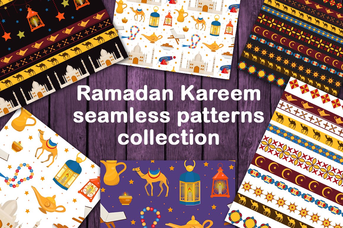 A collection of Ramadan background images and textures.