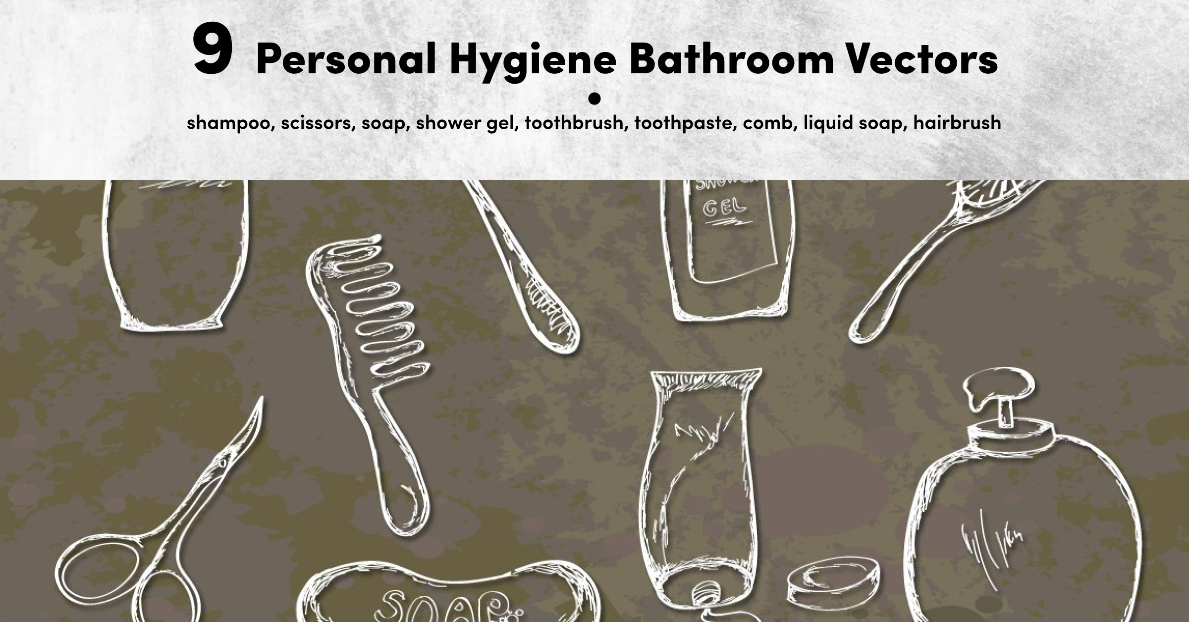 Personal Hygiene Bathroom Vectors | MasterBundles