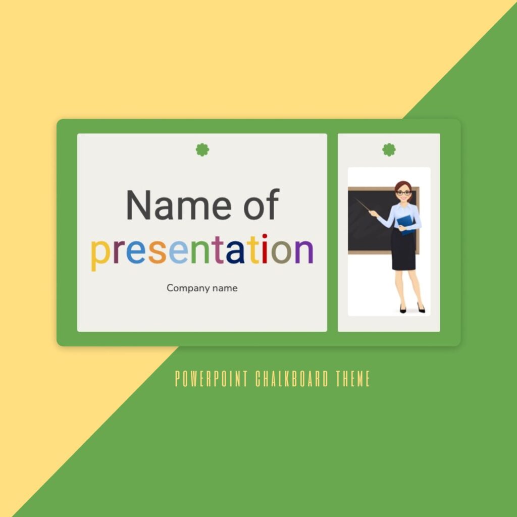 Powerpoint Chalkboard Theme MasterBundles