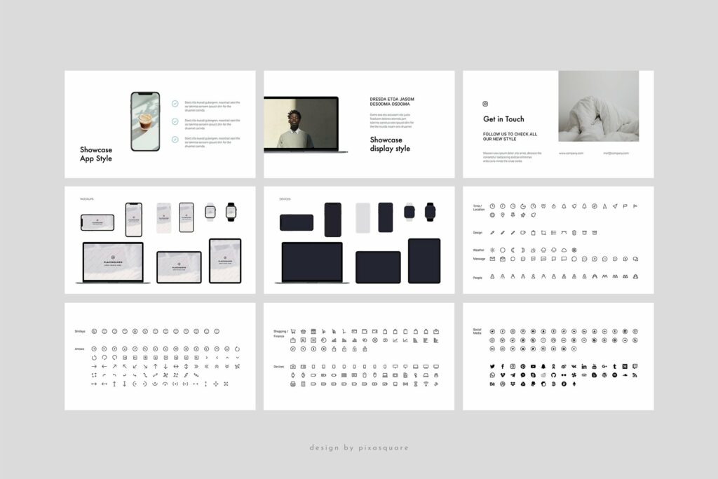 Powerpoint Modern Template Note CABO - Powerpoint Modern Template – MasterBundles