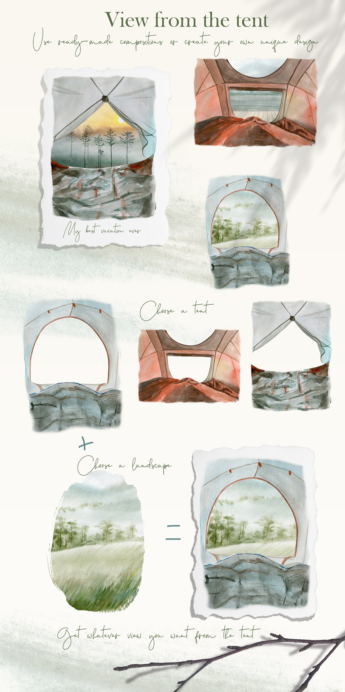 Awesome camping themed frames.