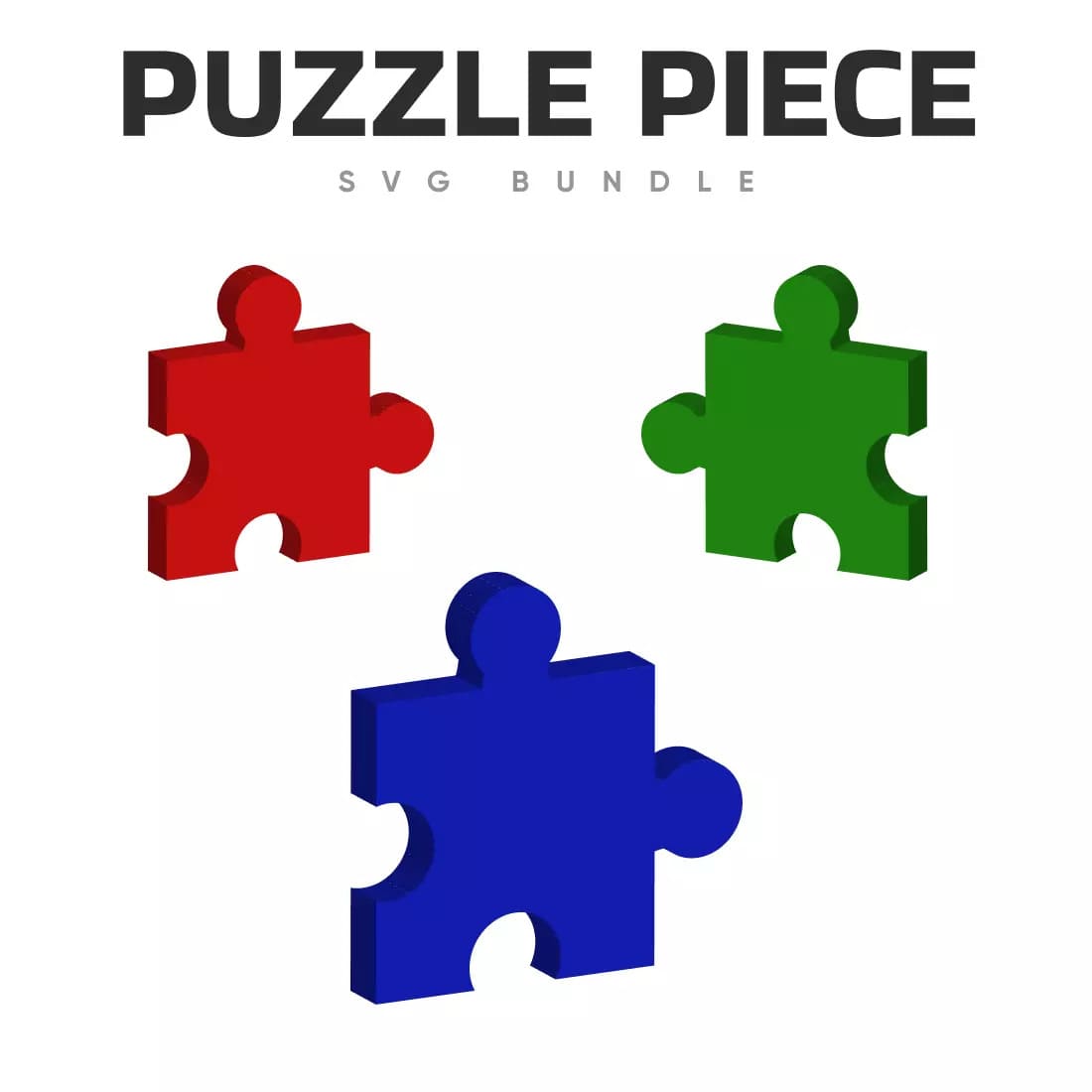 Puzzle Piece SVG Bundle Preview.