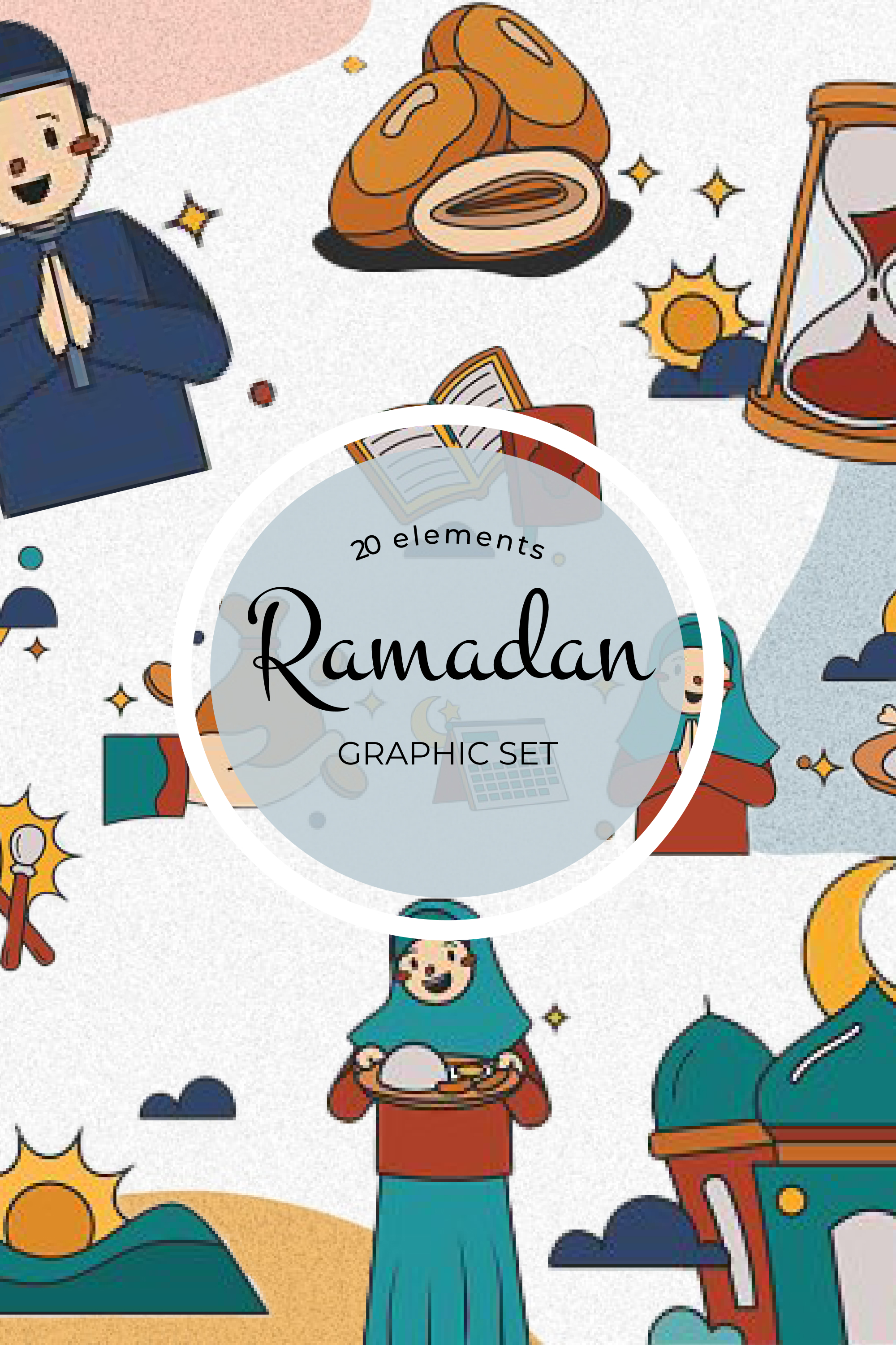 Ramadan graphic set of pinterest.