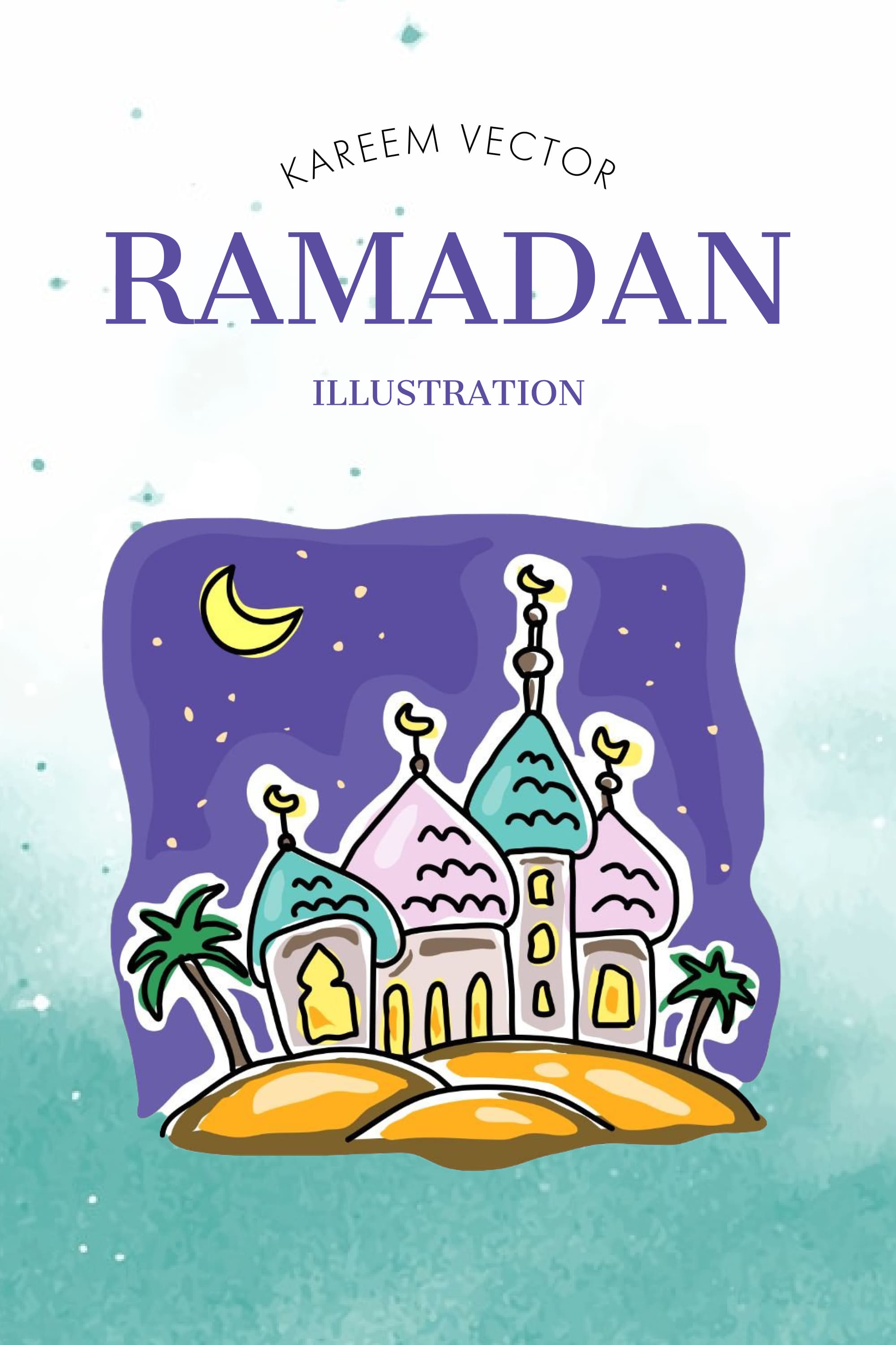Ramadan kareem vector illustration of pinterest.