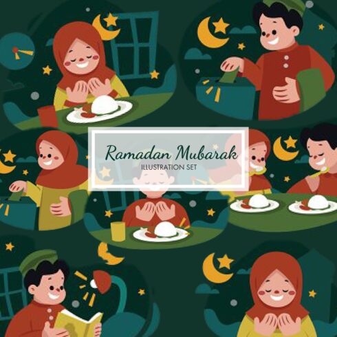 Prints of ramadan mubarak illustration.