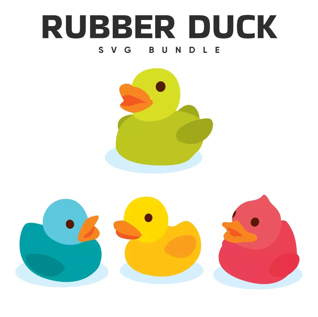 Rubber duck svg bundle.
