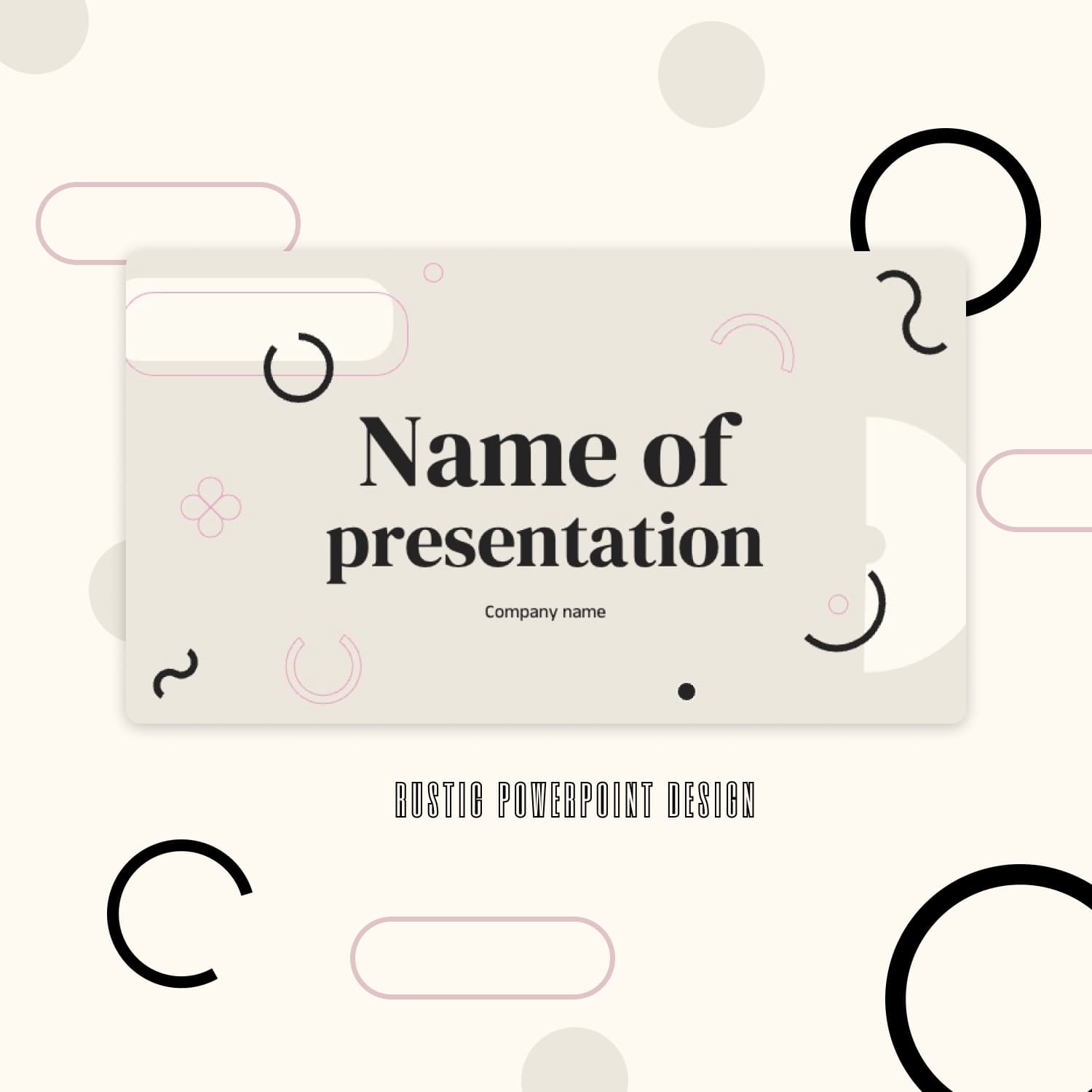 Rustic Powerpoint Design cover image.