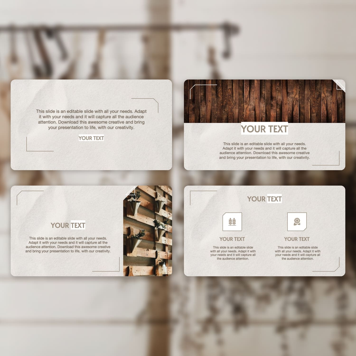 Rustic Powerpoint Theme cover image.