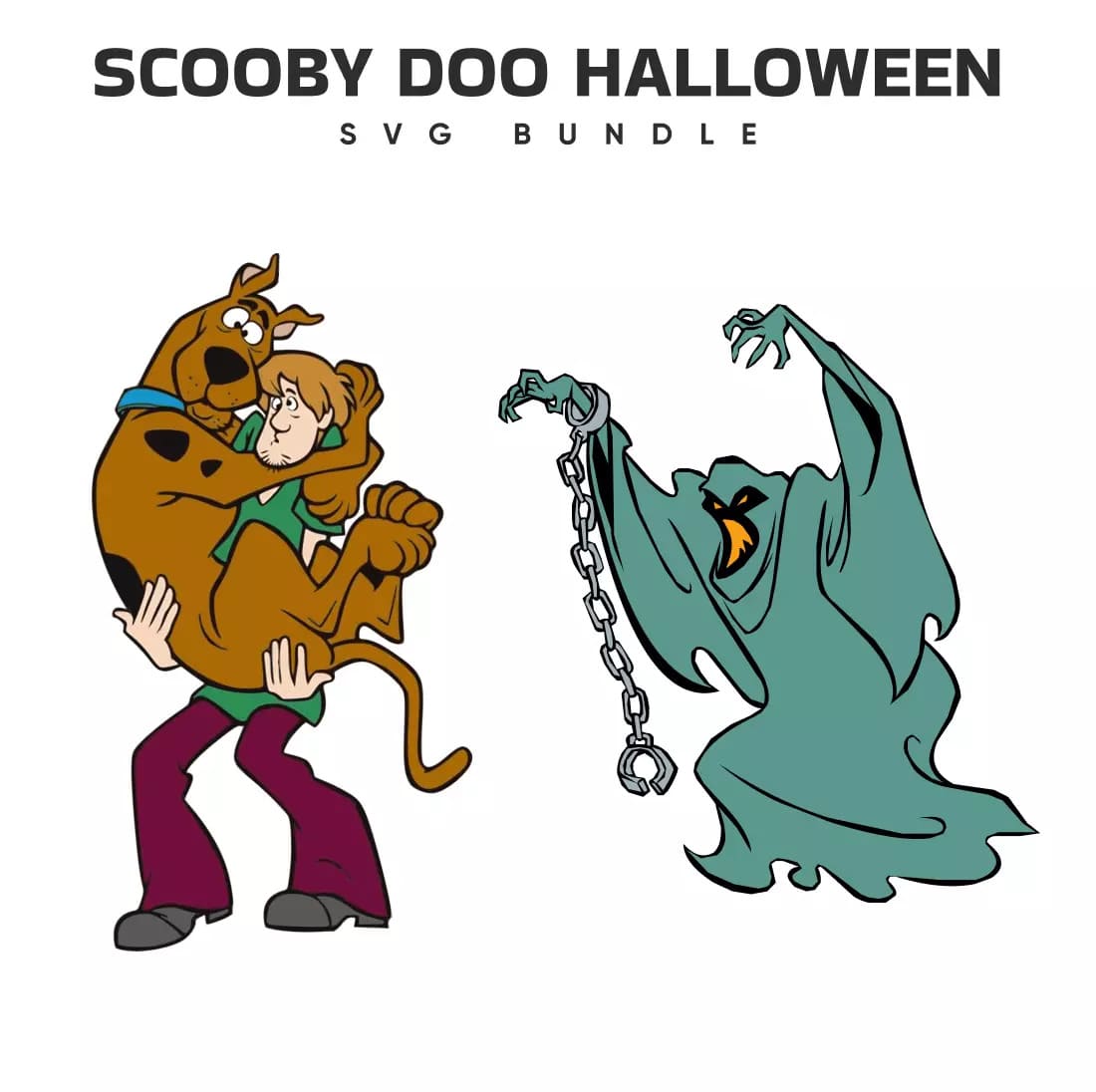 Scooby Doo Halloween SVG Bundle Preview.