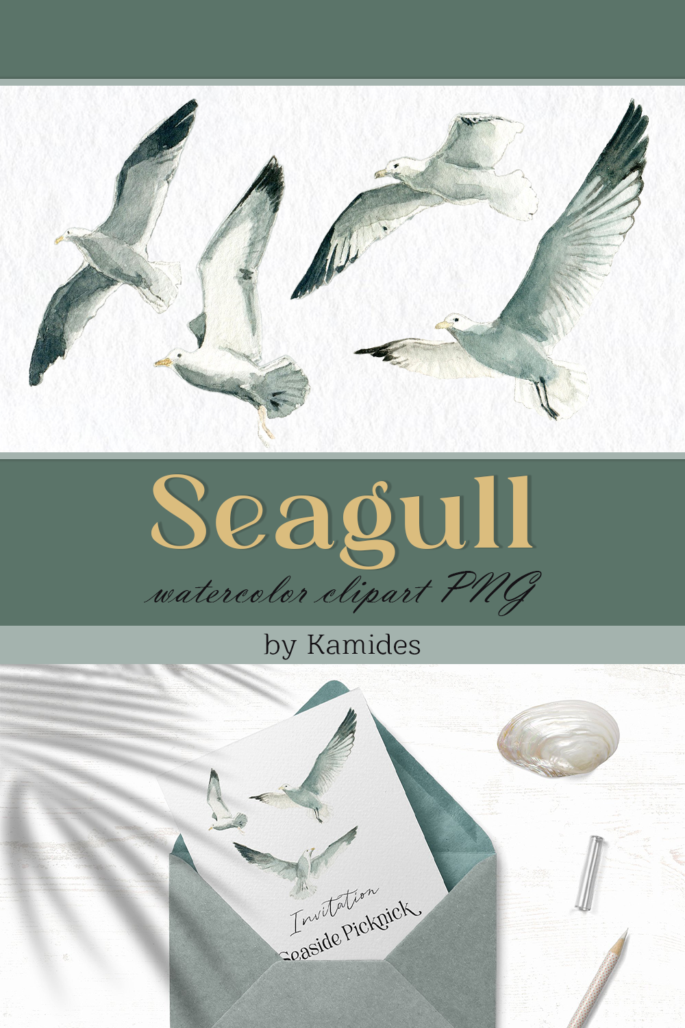 Seagull watercolor clipart of pinterest.