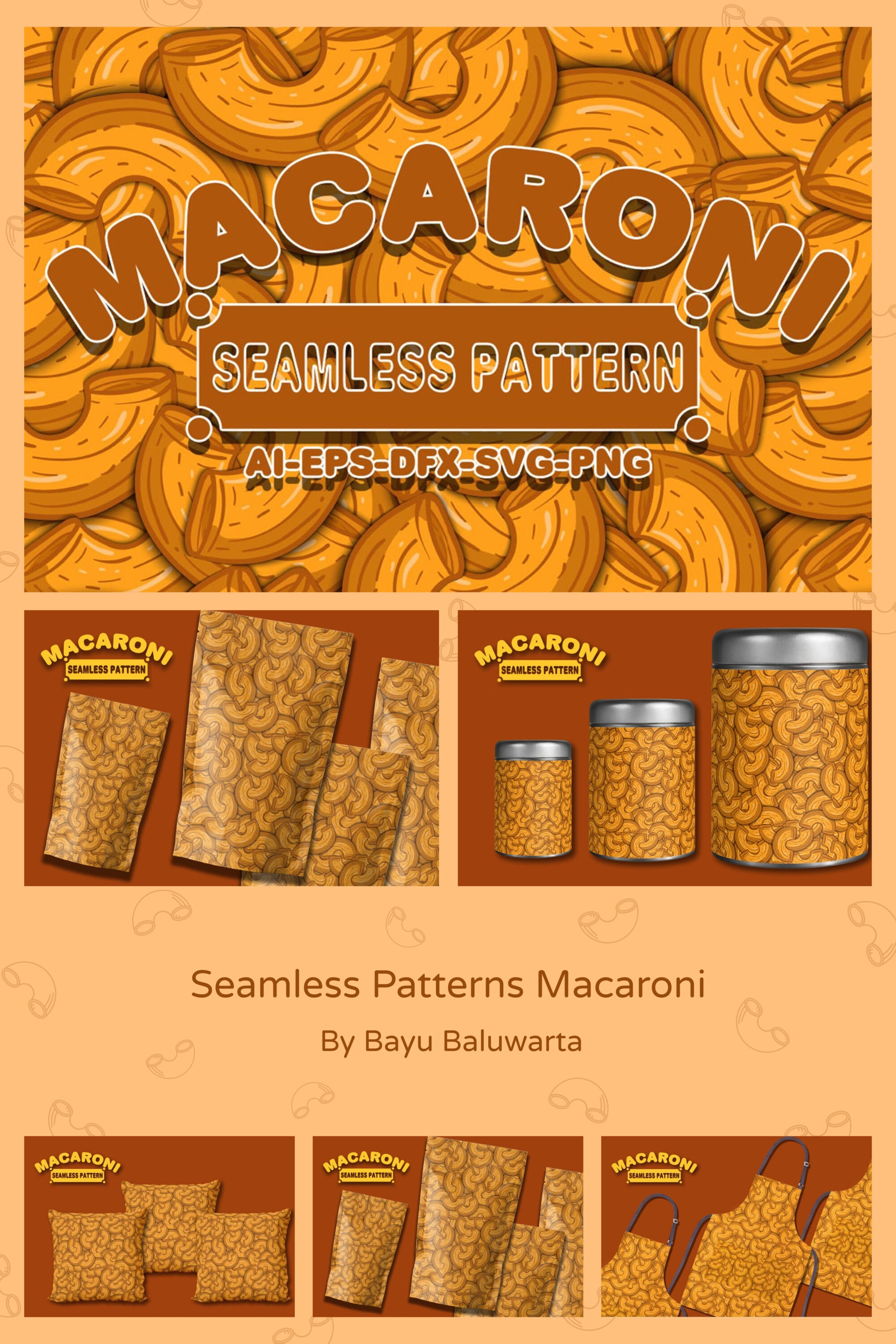 Seamless patterns macaroni of pinterest.