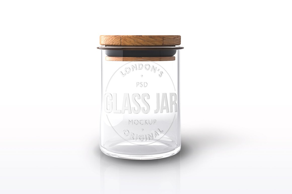 A jar with a clear label.