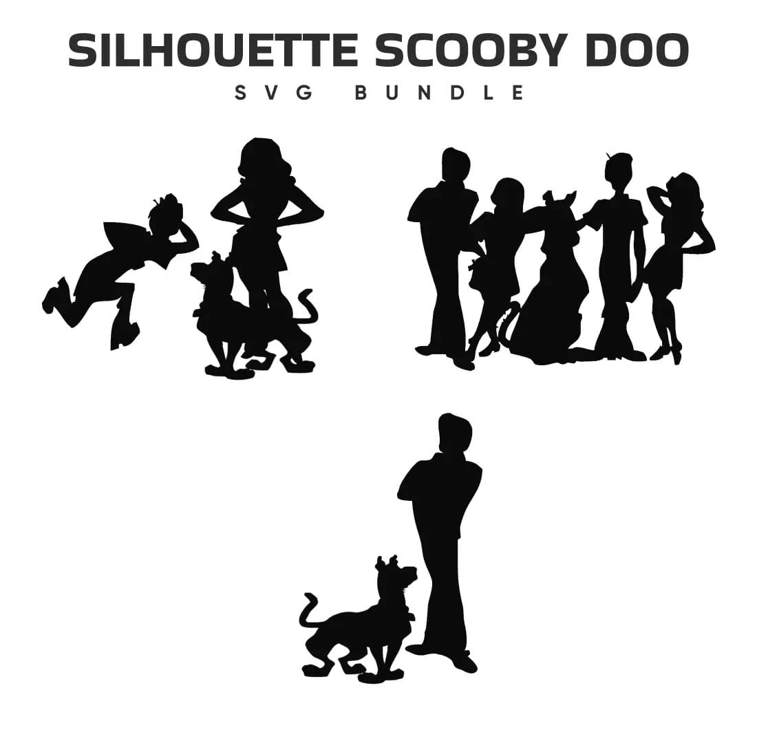 Silhouette Scooby Doo SVG Bundle Preview.