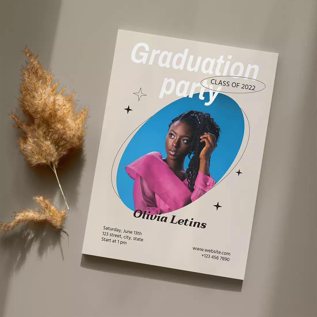 Style Graduation Party Invitation Preview.