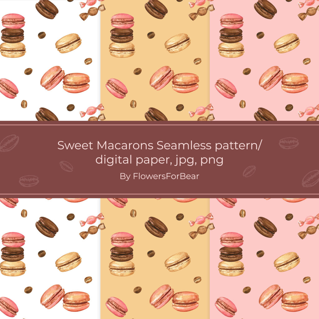 9+ Macaron Pattern Images for 2024 - MasterBundles