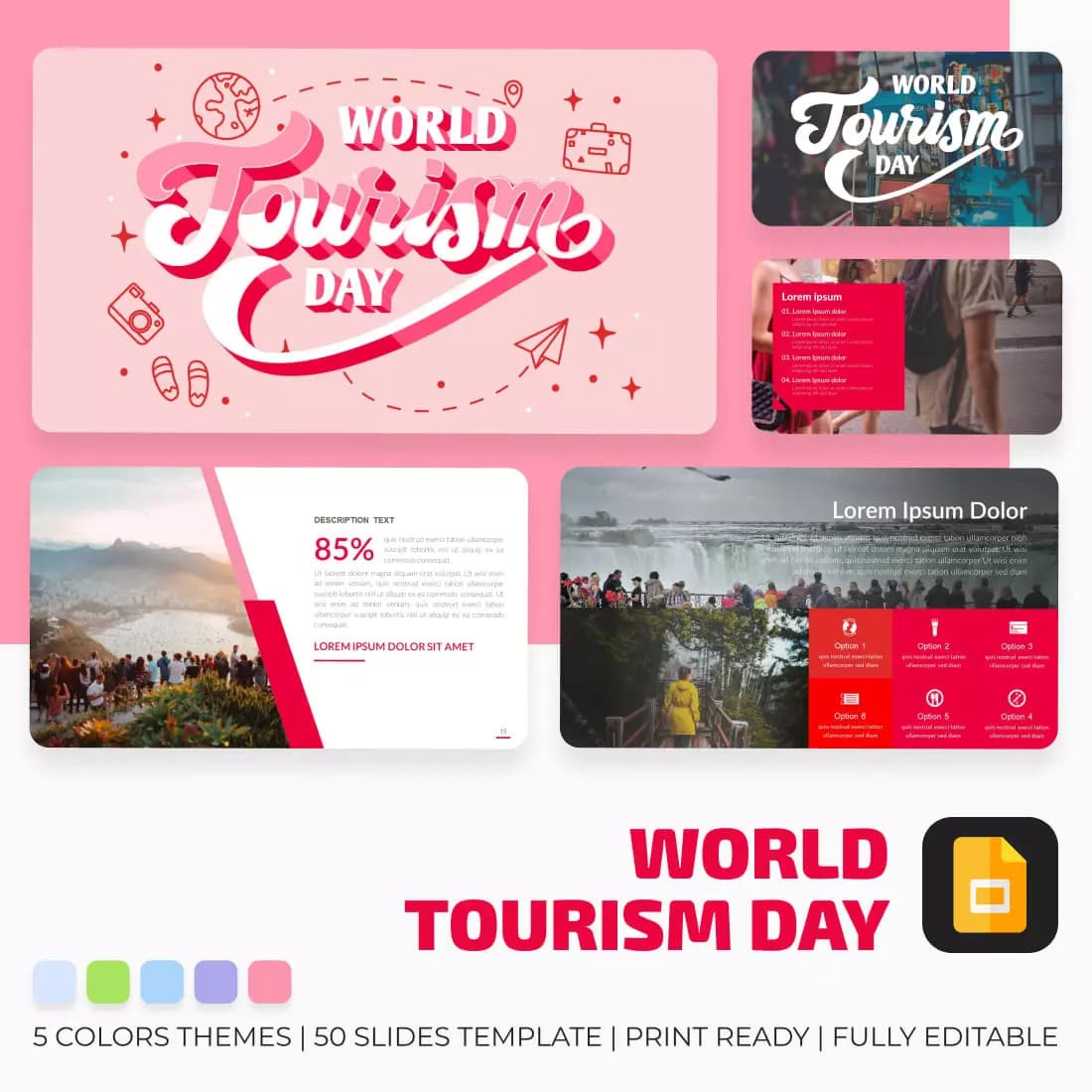 Tourism Day Google Slides Template Preview 2.