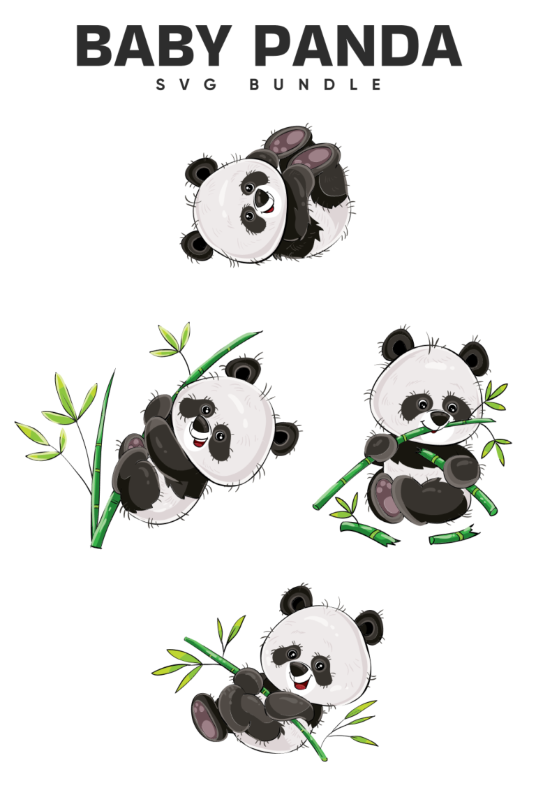 Baby Panda SVG Designs – MasterBundles