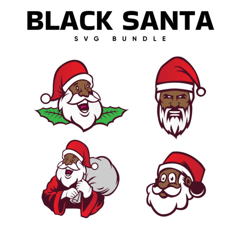 Black Santa SVG Files – MasterBundles