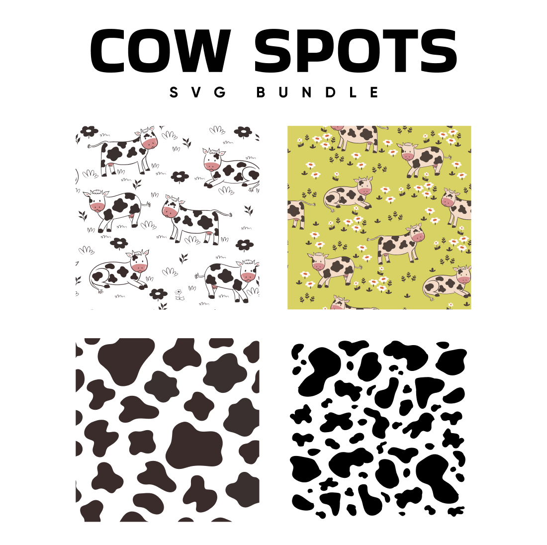 Cow spots svg bundle.