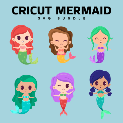 6 Cricut Mermaid SVG Free.
