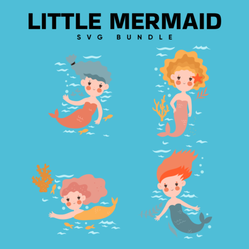 Little Mermaid SVG Free.