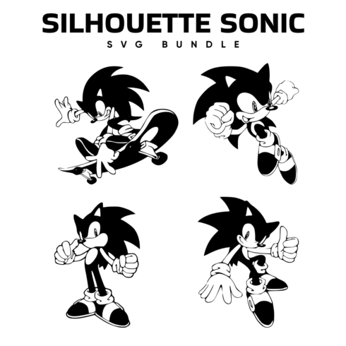 620+ Sonic clipart PNG, Printable png, svg, exp, dxf, Sonic digital st