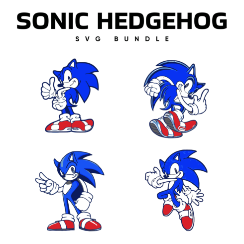 Sonic Hedgehog SVG.