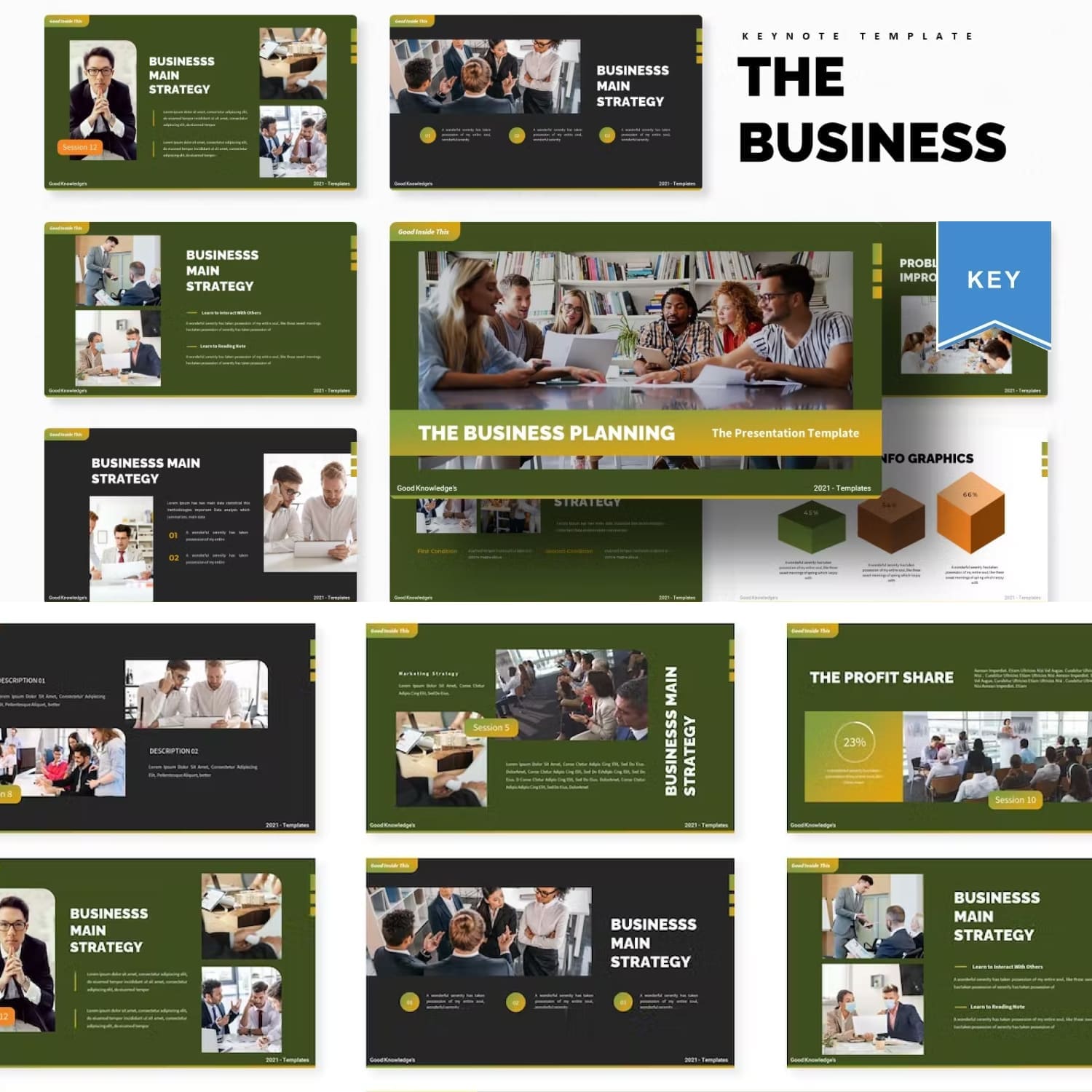 The Business Planning, Keynote Template, Picture 1500x1500.