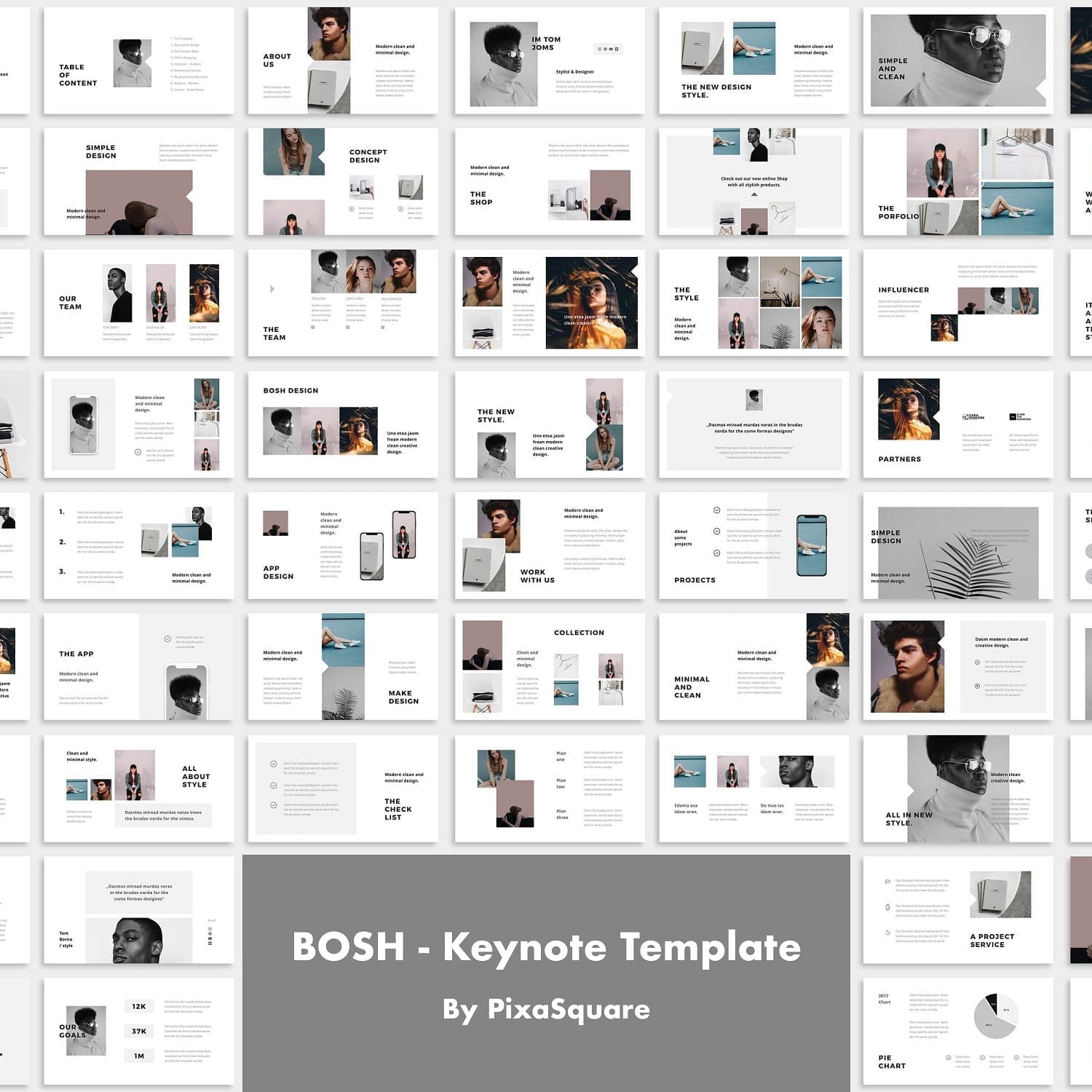 Concept design of Bosh keynote template.