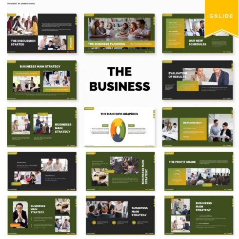 Business planning google slides template, picture 1500x1500.