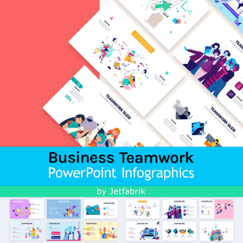 Business teamwork powerpoint infographics picture1500x1500.