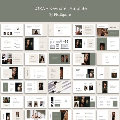 Title: Lora - Keynote Template, by PixaSquare.