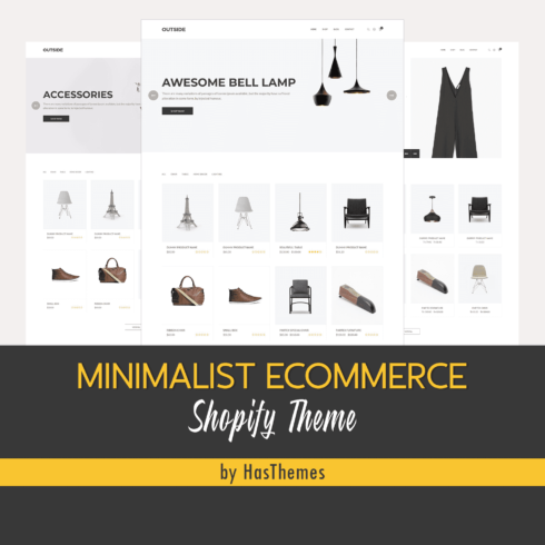 Minimalist ecommerce shopify theme, picture 1500x1500.