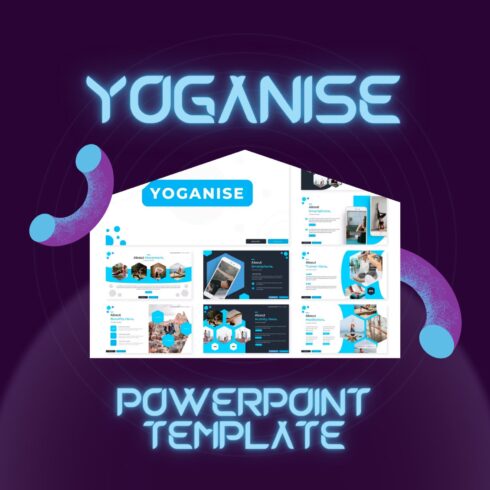 Yoganise powerpoint template.